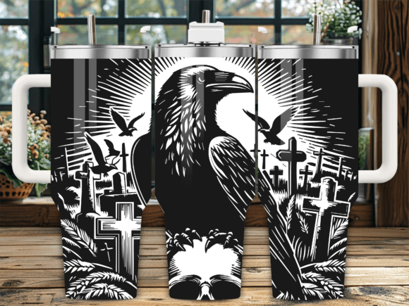 Gothic Church Raven Moon