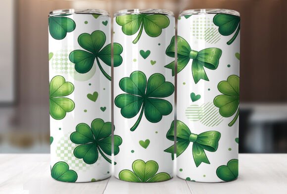 Green Shamrock St Patricks Day Tumbler