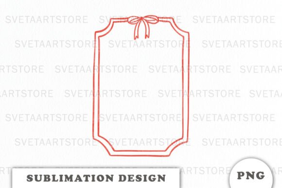 Red Bow Doodle Frame Png