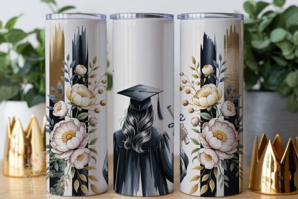 Review: Elegant Graduation Floral 20oz Tumbler Design
