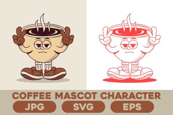 Vintage Coffee Cup Mascot: A Designer's Review